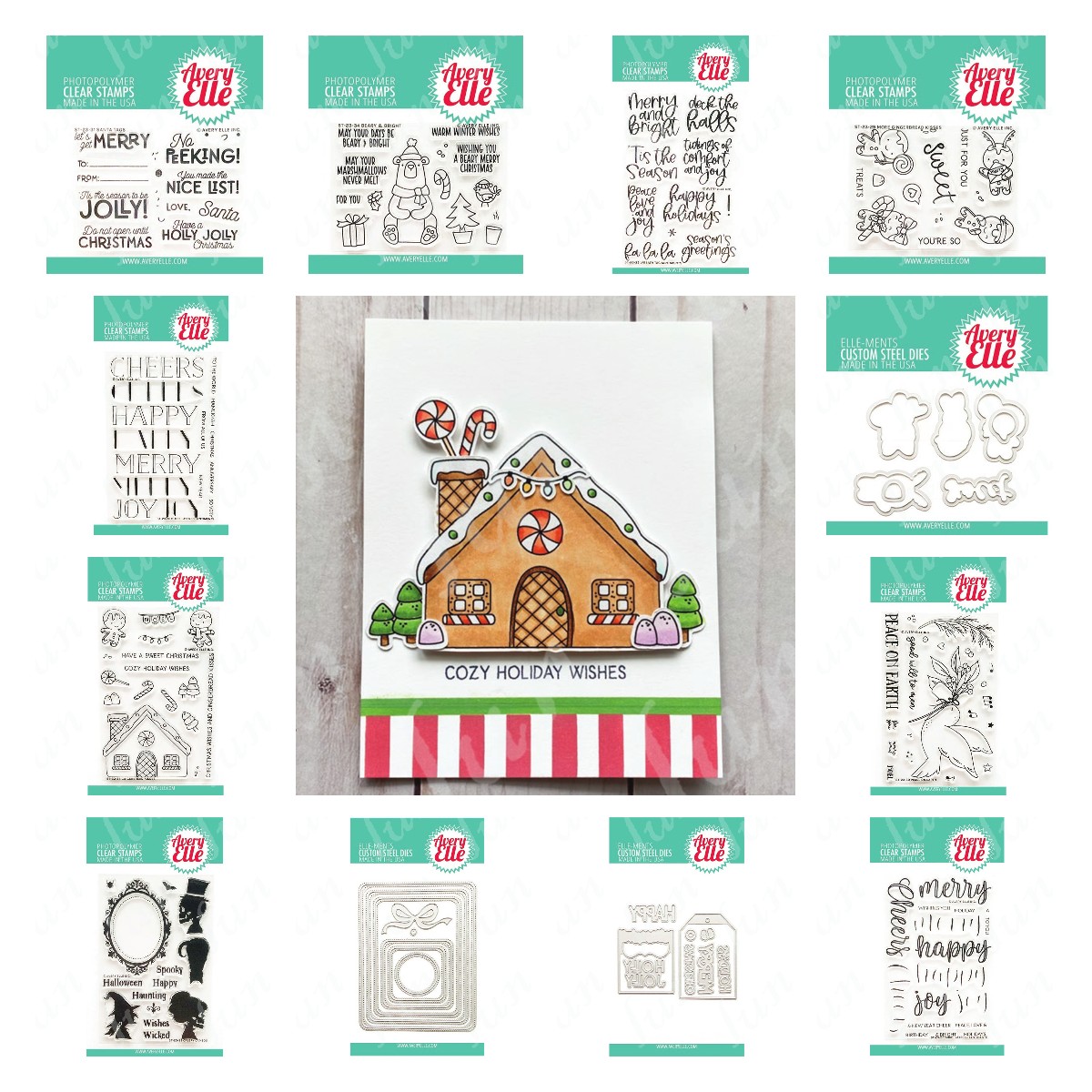Candle Sachet - Sellos y troqueles de Navidad, marcos