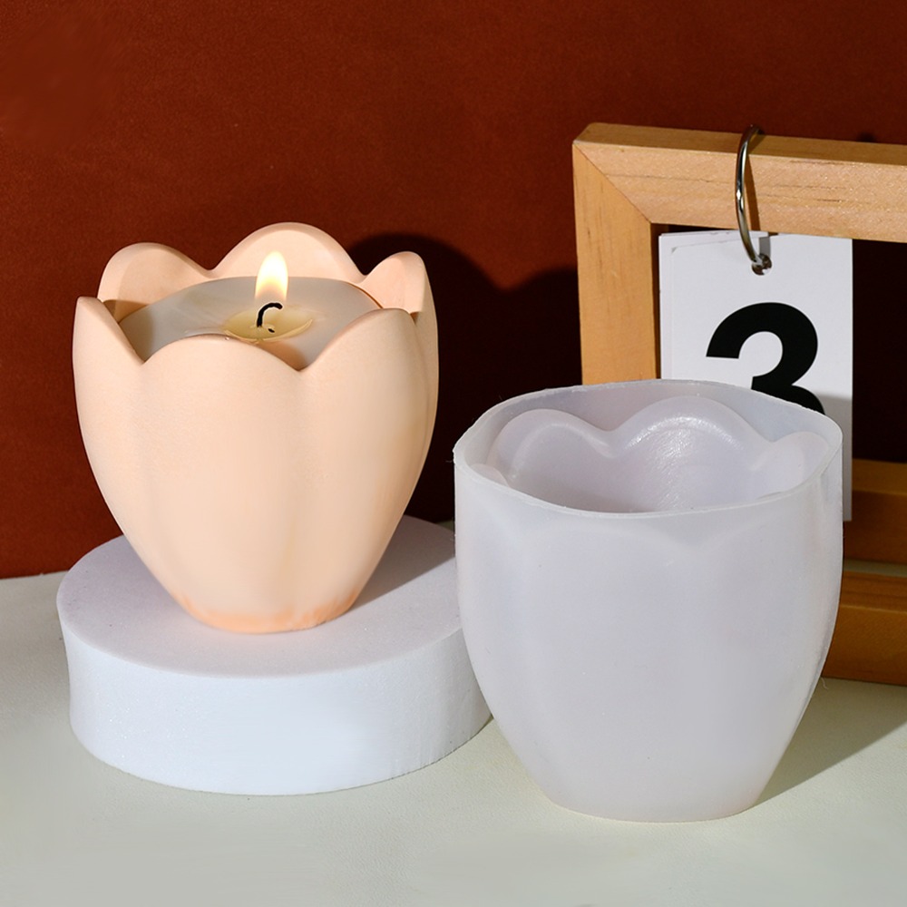 Portavelas de tulipán, moldes  - Candle Making Supplies For Beginners reseña y precio