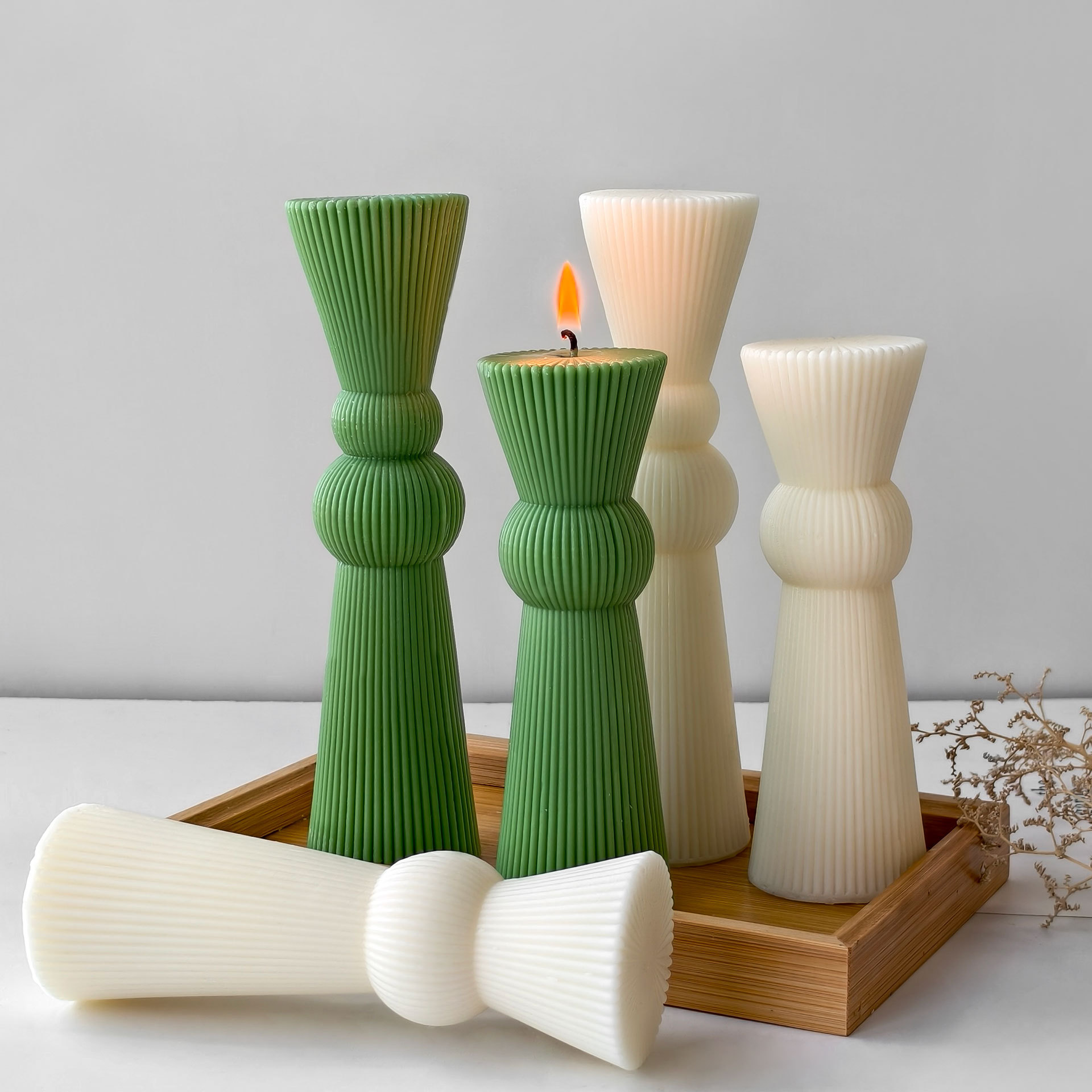 Molde de vela de Pilar a rayas - Candle Making Supplies For Beginners reseña y precio